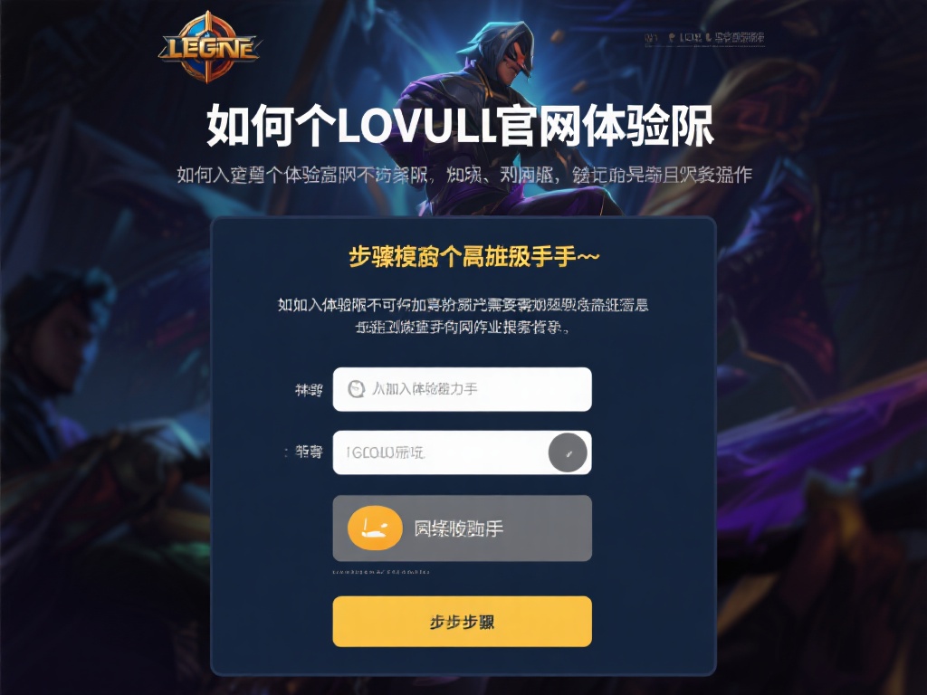 抢先加入LOL官网体验服,率先体验游戏最新更新! 如何加入LOL官网体验服 步骤简单易上手